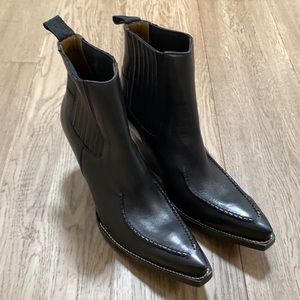 Céline leather ankle western boot